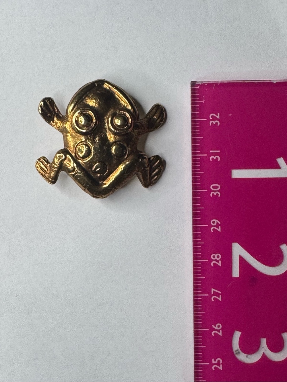 Gold Frog Enamel Pin - Kids Accessories